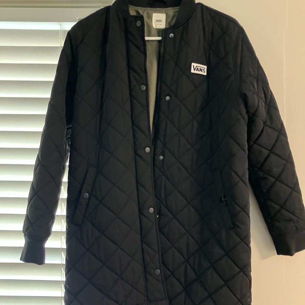 Vans black quilted Jacket women XS-S